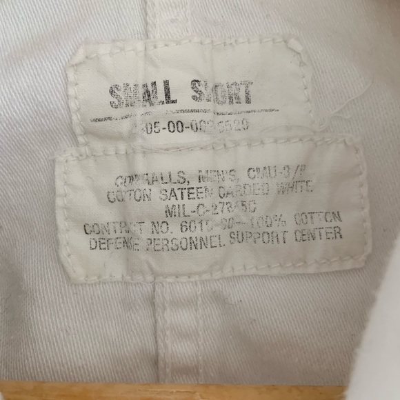 ✌🏽SOLD✌🏽 Vintage White Coveralls Boiler suit - Picture 7 of 8